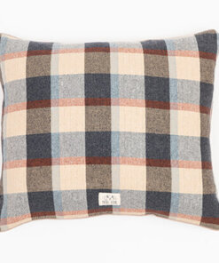 Beige Blue Red colored pattern Double-Sided Dog Pillow Bed